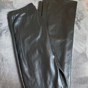 Aritzia Wilfred Free Straight Leg Faux Leather Pants
